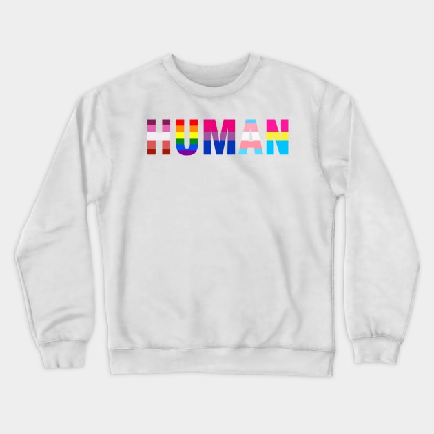 Human Crewneck Sweatshirt by D3Apparels